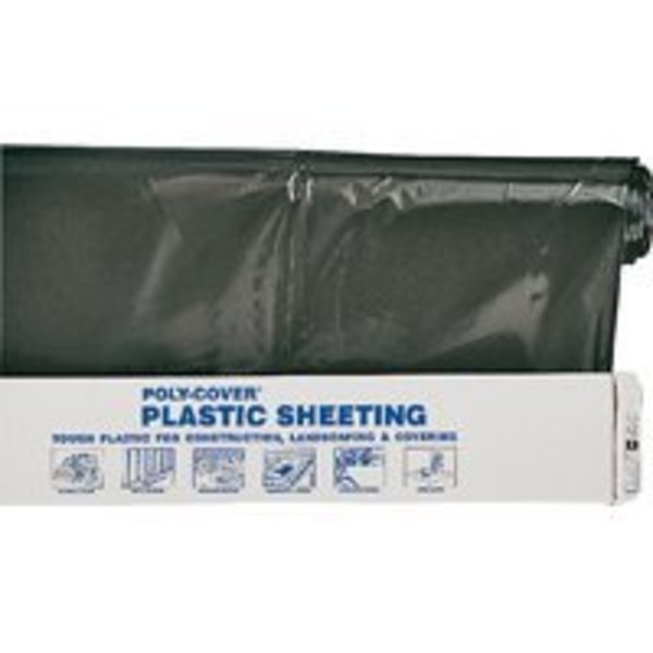 Orgill Poly ORGILL POLY 4X12-B Poly Film, 100 ft L, 12 ft W, 4 mil Thick, Black 4X12-B